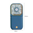 thumbnail image 3 of Ventilador Ventiladores de cuello colgantes USB plegable de mano de 3 engranajes para deportes al aire libre (azul) Ehuebsd Para estrenar, 3 of 7