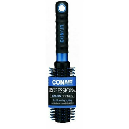 - Conair Pro Hair Brush with Nylon Bristle, Round, Full