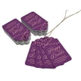 thumbnail image 3 of Inkdotpot 100 Pack Happy Diwali Favor Paper Tags Craft Real Rose Gold Foil Hang Tag, 3 of 6