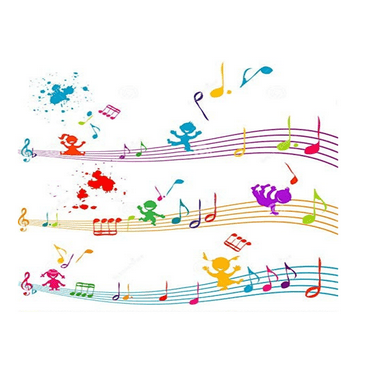 Whimsical Practicality's Rainbow Sheet Music Edible Icing Image Cake Topper-1/4 Sheet or Larger