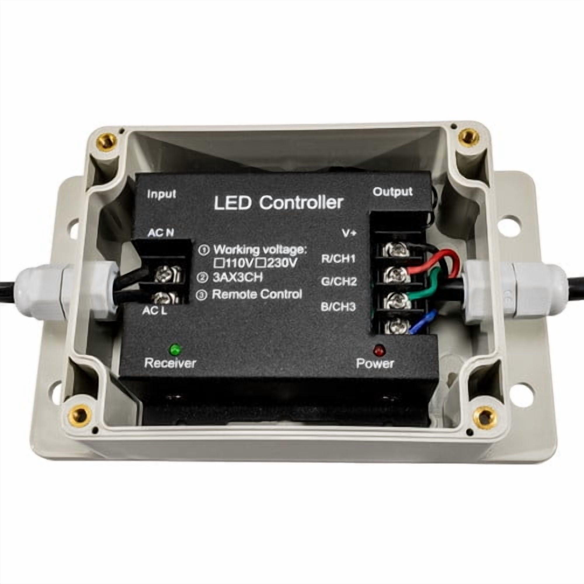 Brilliant Brand Lighting Outdoor Multi-Function RGB LED Color Changing Strip Light Controller - SMD-5050 - 120 Volt - RF Remote