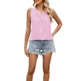thumbnail image 3 of LILIYA Womens Tank Tops Dressy Fashion Plain Womens Summer Tank Tops Spaghetti Strap Slim Fit Square Neck Sleeveless Tee Camisole Vest Basic Cami Layering Shirts, 3 of 9