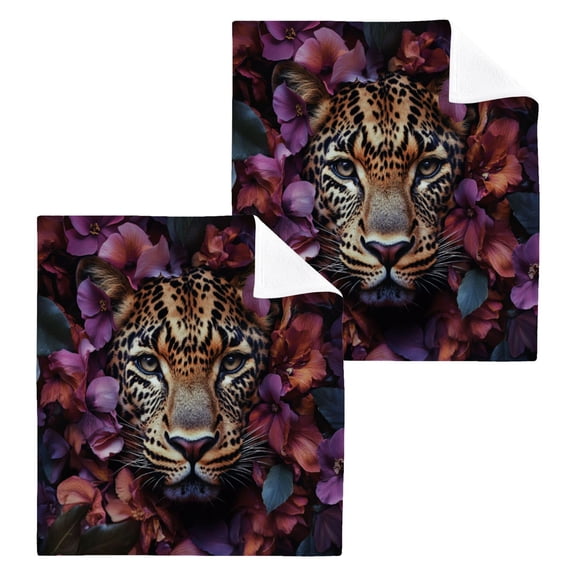 BZSMCE Towel Cotton Face Towel Soft Hand Towels Fashion Floral Majesty Pattern
