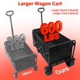 thumbnail image 3 of Carrito plegable tipo wagon micieitie, capacidad de 600 kg, con frenos, 3 of 8