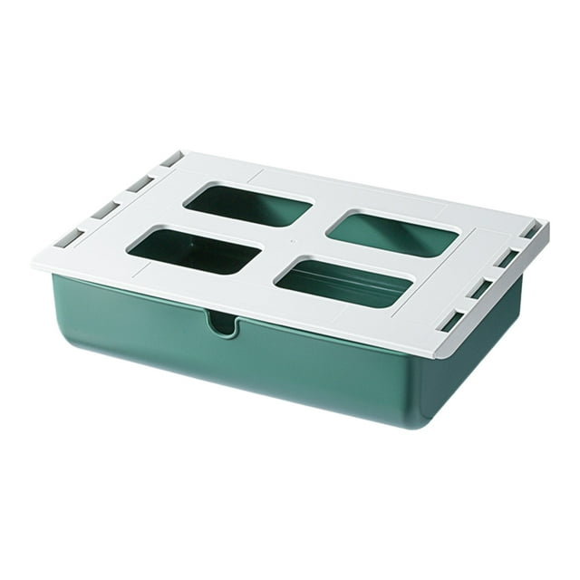 Matsuzay Cajón de almacenamiento oculto Caja organizadora duradera y elegante Escritorio Organizadores de cajones de almacenamiento ocultos Type2 NO2