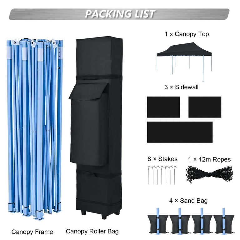 Texinpress 10'x20' Heavy Duty Outdoor Party Event Canopy
