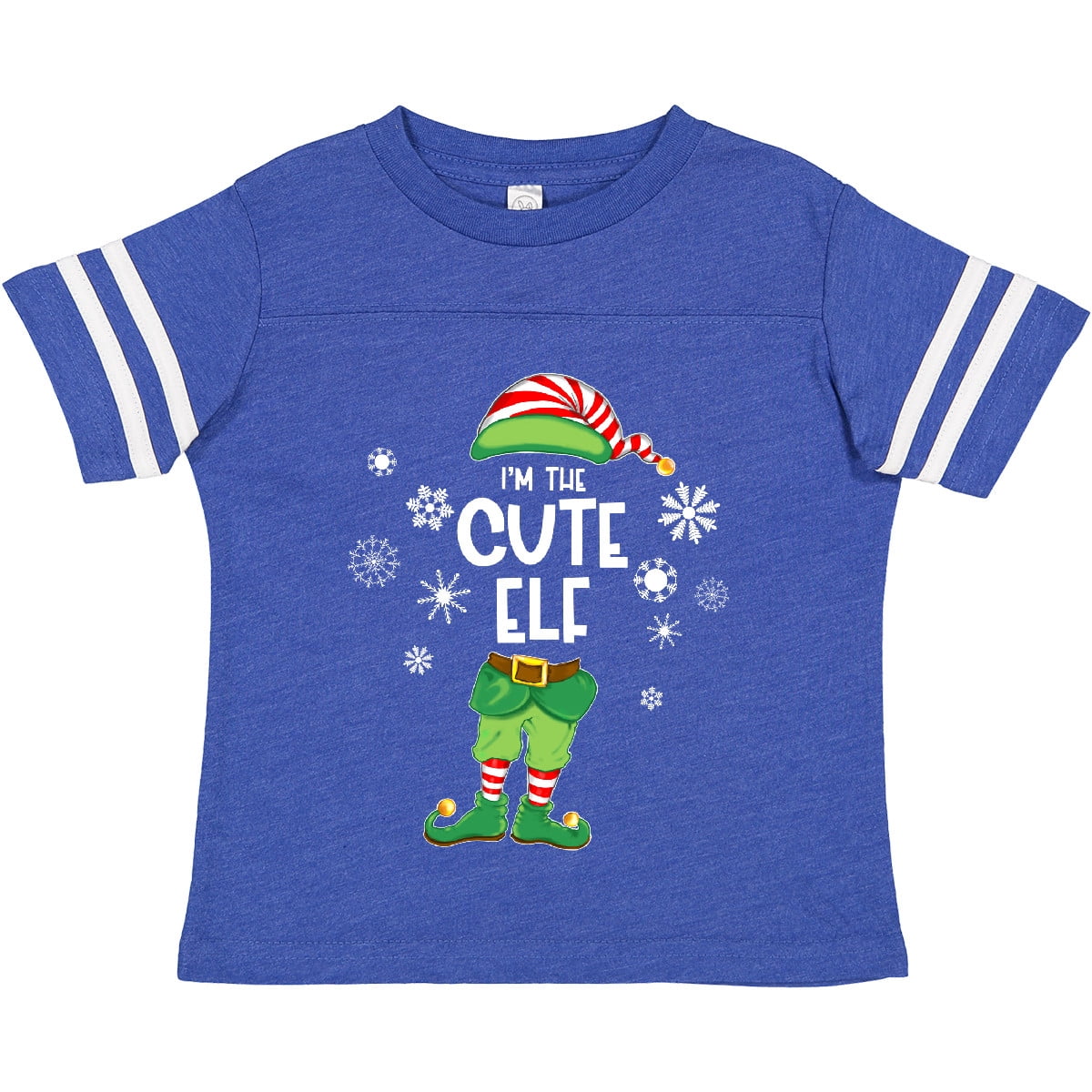 Inktastic Funny Christmas I'm the Cute Elf with Shoes and Hat Boys or Girls Toddler T-Shirt
