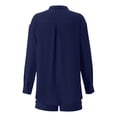 thumbnail image 4 of Short Sets for Women Two Piece Sets Button Down Shirt Short Womens Spring Outfits Women Outfits, 4 of 4
