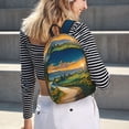 thumbnail image 5 of Disketp Sunflowers At Sunset Mochila de Lona Estampada, Mochila Escolar de Viaje Ligera para Estudiantes y Portátil-Medium, 5 of 5