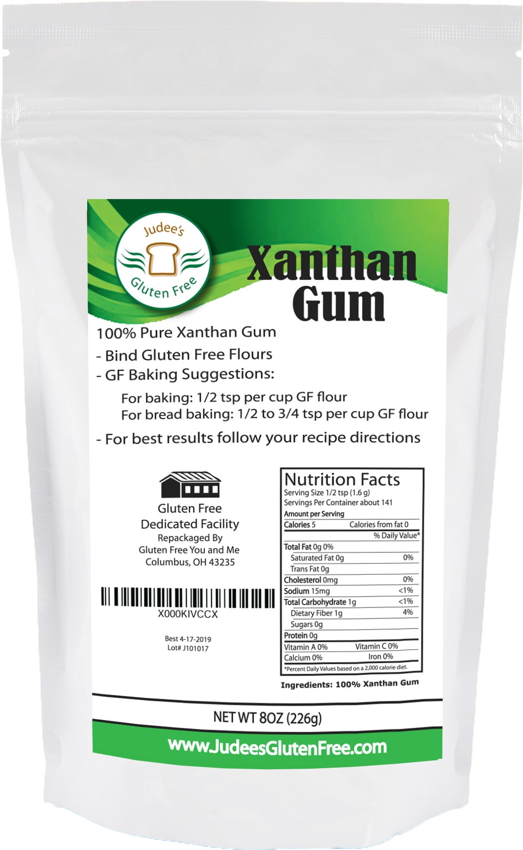 Judee's Gluten Free Xanthan Gum, 8 oz