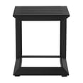 thumbnail image 2 of Pangea Home Leaf Modern Aluminum Patio Side Table in Powder Coated Black, 2 of 5