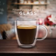 Mindful Design Glass Espresso Mugs - Clear - 2 Pack, 5.4 oz