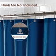 thumbnail image 3 of Yiannan Waterproof Fabric Shower Curtain Liner with 3 Magnets,Machine Washable，Mold Resitant,72x72inch,Navy, 3 of 8