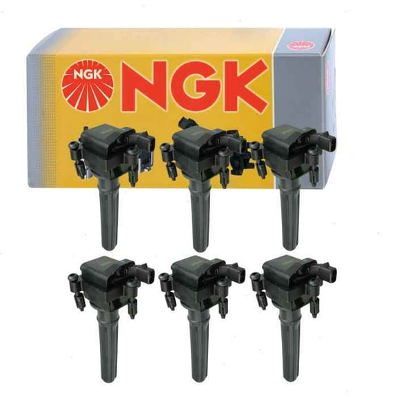 6 pc NGK Ignition Coils compatible with Chrysler Pacifica 3.5L V6 2004-2006