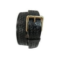 thumbnail image 4 of Leather Belt Office Work Wear Men Jean Trouser Women Brass Buckle - 38, 4 of 4