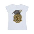 thumbnail image 1 of Harry Potter Womens Hufflepuff Sketch Crest Cotton T-Shirt, 1 of 3