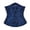 Dark Blue, variant on Krdevn Women's Jacquard Underbust Corset, Front Busk Boned Waist Cincher, Retro Waist Trainer Bustier for Dress Layering Party,Gold