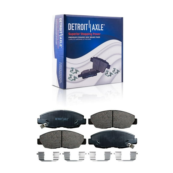 Detroit Axle - Front Brake Pads for Honda 1990-2002 Accord, Acura 1997-1999 CL 1997-2005 EL, Ceramic Brake Pads Replacement