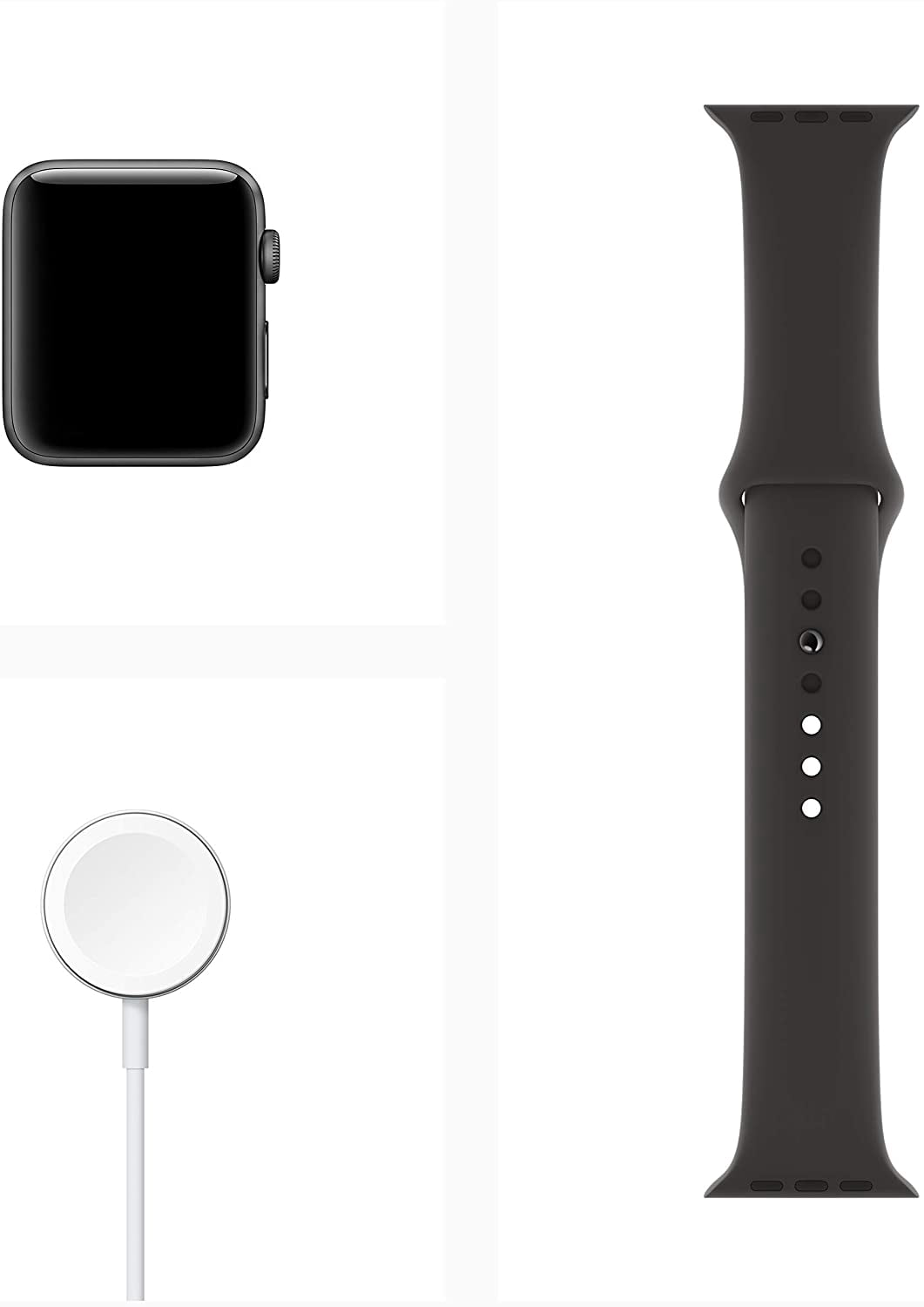 Apple Watch Series 3 (GPS, 38mm) - Space Gray Aluminum Case with Black Sport Band