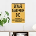 thumbnail image 5 of Beware Dangerous Dog Declared Under The Animal Management Sign Aluminum Wall Art Decor Outdoor & Indoor Office Home 8x12 Inch, 5 of 7