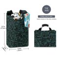 thumbnail image 3 of Triangles Dark Texture Lightweight Large Hamper with Handles Durable Oxford Clothes Bags Storage Organization for Home Bedroom B, 3 of 6