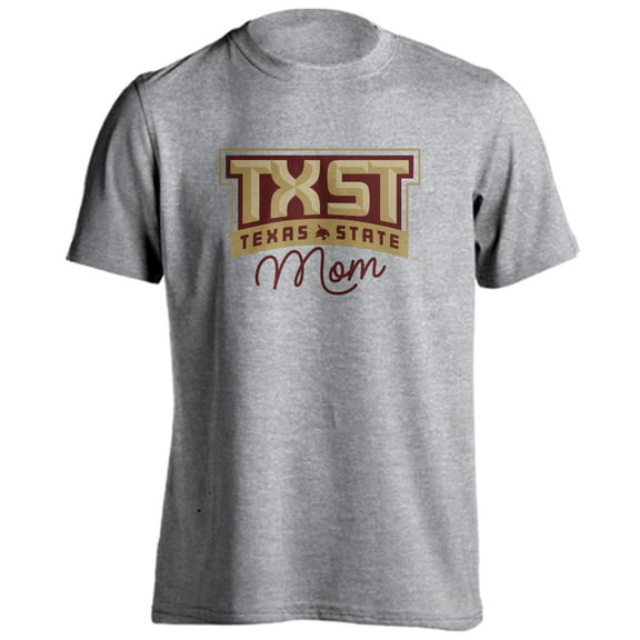 Texas State University Bobcats Mom Proud Parent Short Sleeve T-Shirt