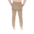 thumbnail image 4 of JOGGER DE GABARDINA STRETCH PARA HOMBRE COMODO MODA CASUAL Y DEPORTIVA COLOR BEIGE TALLA ECH, 4 of 5