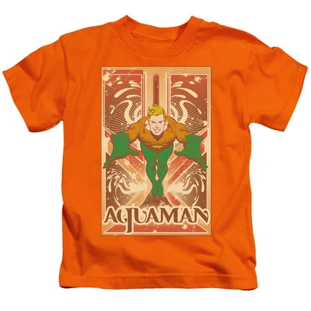 Trevco Dc Aquaman Juvenile Short Sleeve Shirt 4 Walmart Com