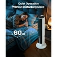 thumbnail image 2 of KFFKFF Tower Fan, 23.3ft/s Velocity Quiet Floor Fan, 70° Oscillating Fans for Indoors with 9 Speeds, 4 Modes, 24H Timer, Portable Standing Bladeless Fan, 2 of 9