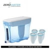 Zero Water ZD0300RP 30 Cup ReadyPour Pitcher Bundle With Filter (4-Pack) 30 Cup Ready Pour Water Pitcher ZD-030RP