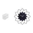thumbnail image 1 of Caja moderna de acrílico para guardar papel higiénico y reloj de pared con forma de flor, ideal para decorar con estilo el baño o el dormitorio. Dispe, 1 of 8