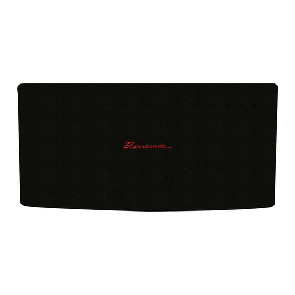Lloyd Mats LogoMat Custom-Fit Carpet Trunk Mat for 1964-1966 Plymouth Barracuda, Black