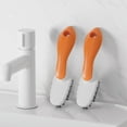 thumbnail image 2 of Soft Bristle Scrub Cleaning Brushes with Long Hander, Stain Remover Brush Fabric Laundry Cleaning Brush Household for Carpet, Bathroom,Sneaker, Orange, 2 of 6