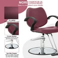 thumbnail image 3 of YRLLENSDAN ,Barber Chairs For Barbershop,Salon Chair for Hair Stylist,Hair Chair dor Hair Stylist dor Home,Adjustable,Suitable dor Ladies and Gentlemen,Burgundy, 3 of 7