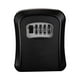 thumbnail image 4 of Caja de almacenamiento con cerradura de llaves, organizador de gabinete de llaves, caja de cerradura de seguridad, caja de seguridad combinada Negro, 4 of 9