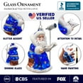 thumbnail image 3 of Santa the Astronomer Glass Christmas Ornament, Science and Astronomy Themed Holiday Gift, 3 of 7