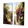 thumbnail image 3 of Designart "Green Beauty of Ancient Wisdom in the Vineyard" Vineyard Wall Art Set Of 2 - Green Landscapes Canvas Set For Living Room Decor, 3 of 7