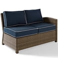thumbnail image 2 of Crosley Furniture Bradenton Fabric Right Arm Patio Loveseat in Brown and Navy, 2 of 9