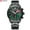 Black green, variant on Watch for Men Quartz Wristwatches Stainless Steel Band Clock Male Chronograph Watches