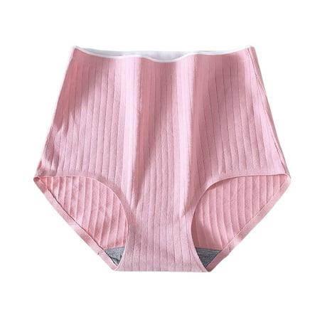 

Xmarks Women s Underwear Cotton High Waisted Full Coverage Briefs Soft Breathable Panties Pink