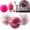 Pink, variant on 6 Pcs Pink Multi-Sport Ball Set with Gear Bag and Pump - , Basketball, Soccer, Volleyball, Playground Ball, Baseball