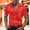 Red, variant on LMOIPLI Men's Satin Dress Shirt Silk Short Sleeve Button Down Solid Tops Wrinkle-Resistant Fashion Shirt Party Prom Bronze XXXXL