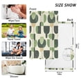 thumbnail image 6 of Yayeee 2 Pack Hand Towels for Bathroom 100% Cotton 16" x 28" Soft Absorbent Kitchen Towel, Green Circle, 6 of 7