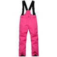 thumbnail image 2 of dgysar Kids Snow Bib - Insulated Waterproof Bib Snow Pants with Secure Zip Cuff - Winter Pants For Girls and Boys Hot Pink S, 2 of 4