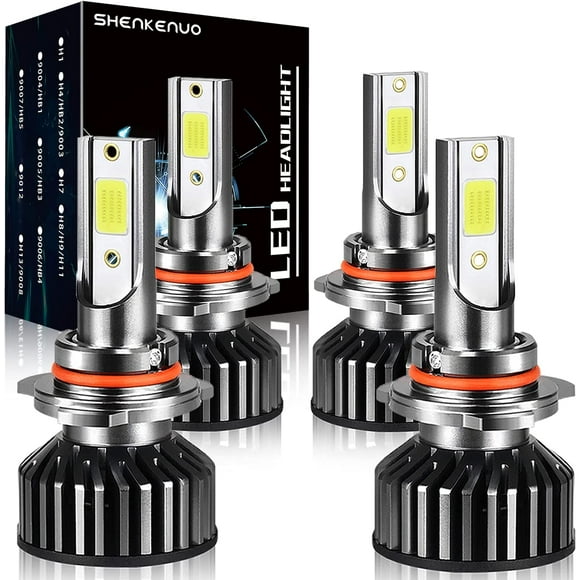 Fit For GMC SIERRA 1500 2500 (1999-2006) LED Headlight Bulbs,9005/HB3 High Beam + 9006/HB4 Low Beam ,Pack of 4 ,SHENKENUO