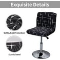 thumbnail image 4 of 2 Pcs Housse Extensible pour Tabouret de Bar, Housse Imprimée pour Chaise Haute de Bar, 4 of 5