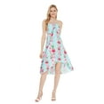 thumbnail image 1 of Robe Hawaïenne Luau à Imprimé Floral pour Femmes TTG Rose Turquoise Hibiscus, 1 of 5