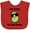 Red, variant on Inktastic Cool Beans Uncle Boys or Girls Baby Bib