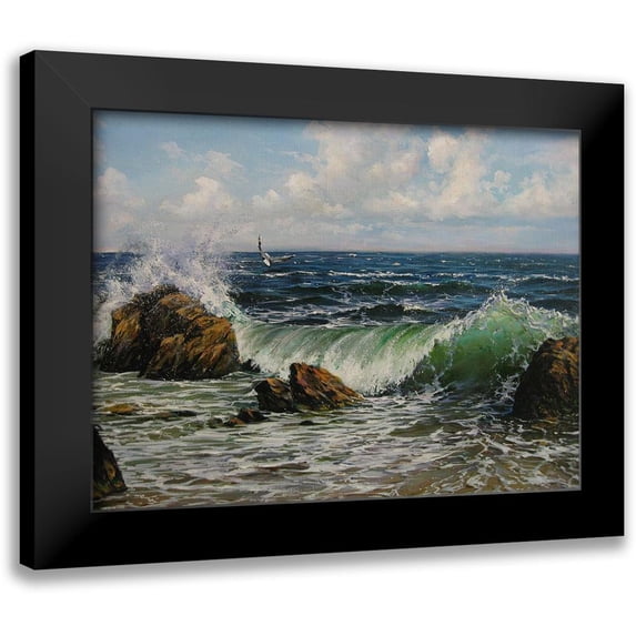 Cernov, Ivan 18x15 Black Modern Framed Museum Art Print Titled - Spring by the Sea II