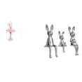 thumbnail image 1 of Estatua de la bailarina,Estatua de niña de ballet Escultura de niña de resina Artesanía,Figura de bailarina para decoración de escritorio,Escultura de figura,Estatua sentada Figura, 1 of 8